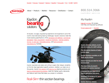 Tablet Screenshot of kaydonbearings.com